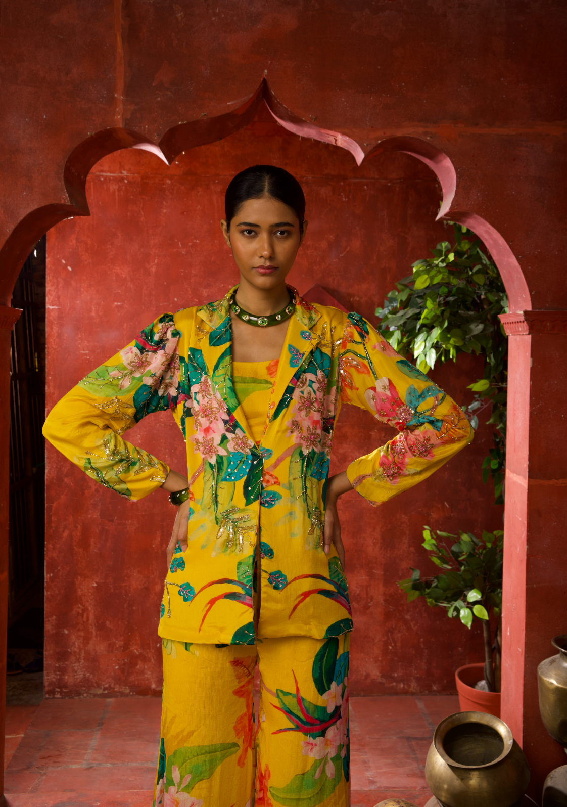 Marigold Blazer Set